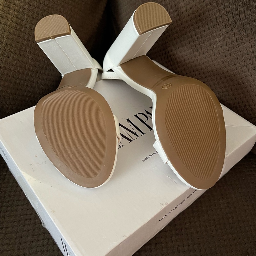 Womens Dream Paris white high heels, brand new size 5 1/2 with dust bag - Picture 5 of 8